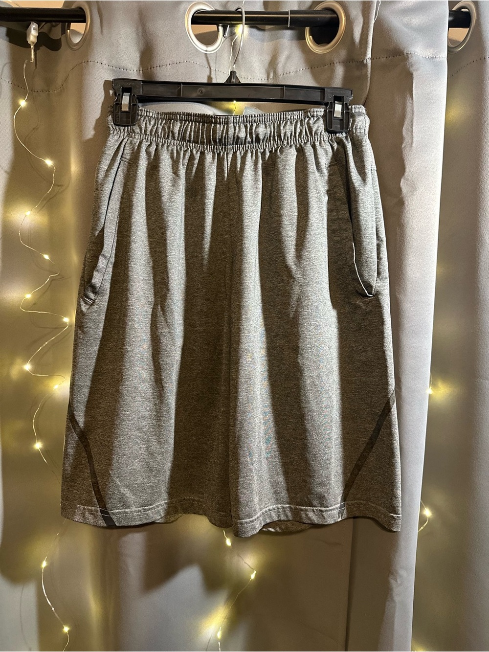 Champion Gray Athletic Shorts with Elastic Waistband